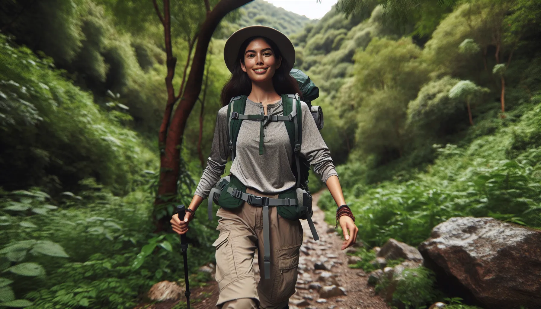 Wear hiking girl